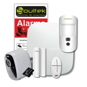 Kit Alarma Ajax con cámara de batería, Seguridad Garantizada!