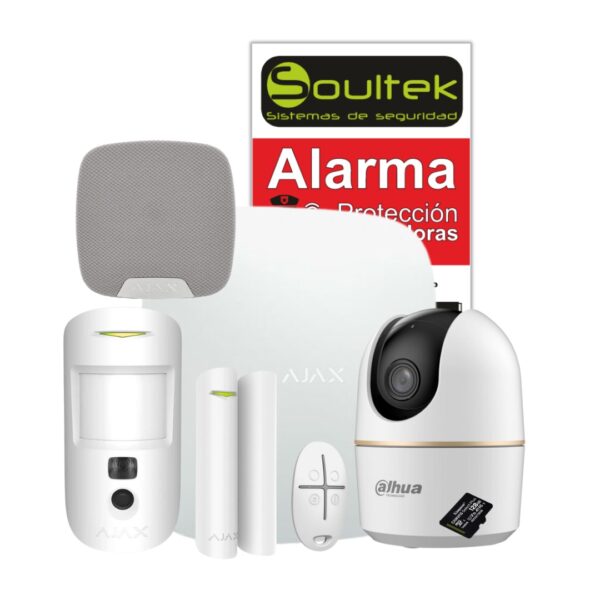 Kit alarma AJAX con cámara Wifi y sirena
