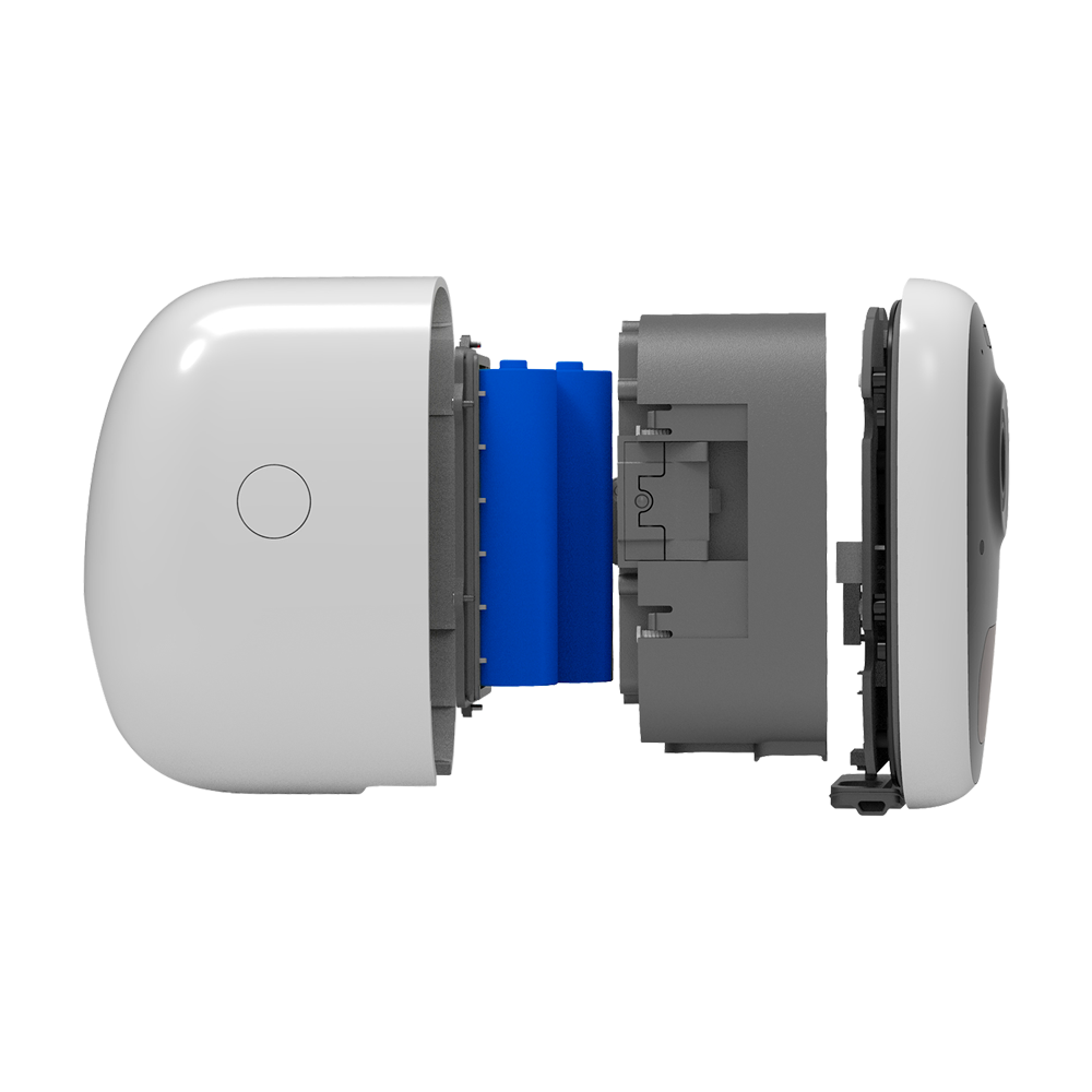 COOAU 2K Camara Vigilancia WiFi Exterior/Interior sin Cables, Cámara IP  inalámbrica con Batería Recargable, Detección