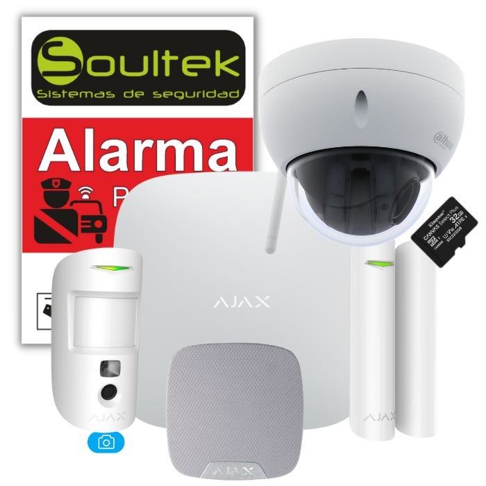 Kit AJAX, alarma con cámara de videovigilancia - Tienda Soultek