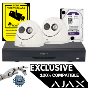 Kit CCTV con salto de alarma en Ajax