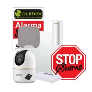 Kit Alarma Ajax y cámara IP Wifi para viviendas sin internet