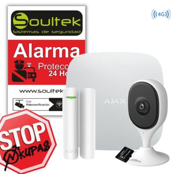 Alarma Ajax Avanzado con central Hub 2 4G