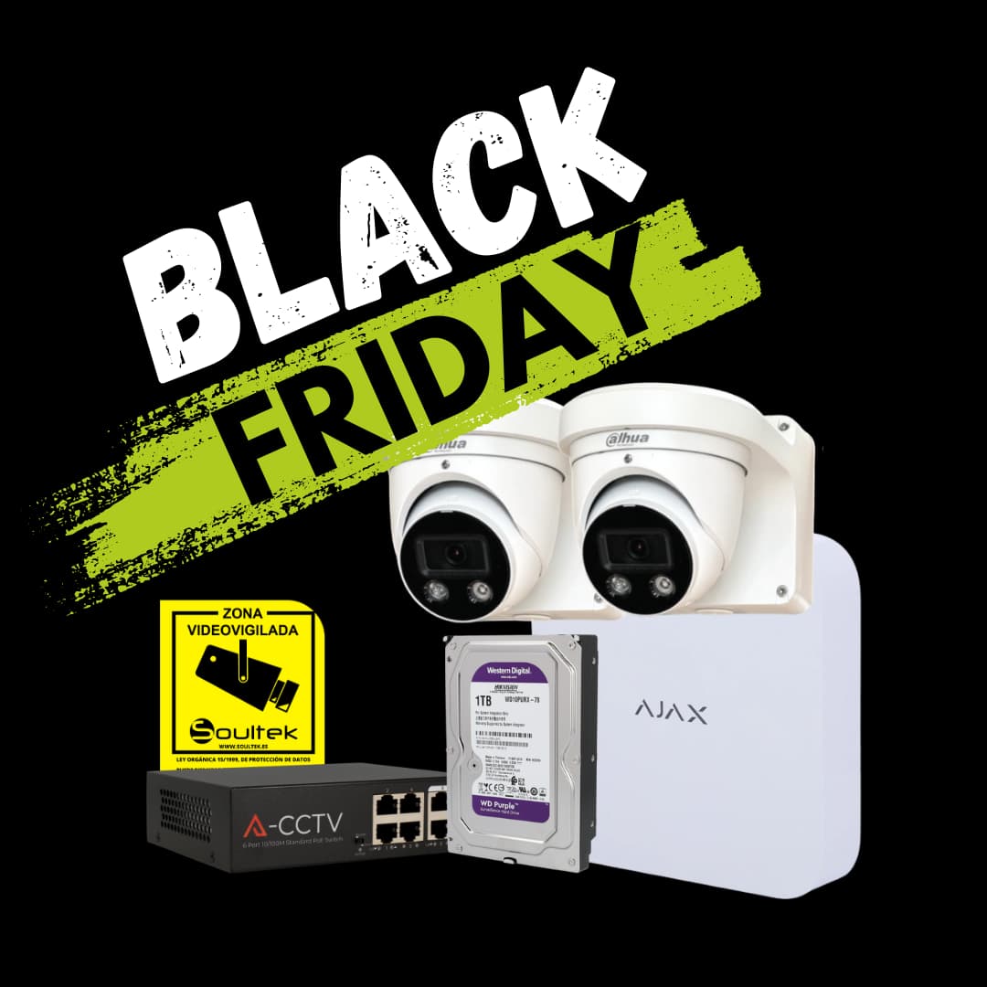 KIT BLACK FRIDAY 11: Kit de grabador AJAX y 2 cámaras Dahua Tioc