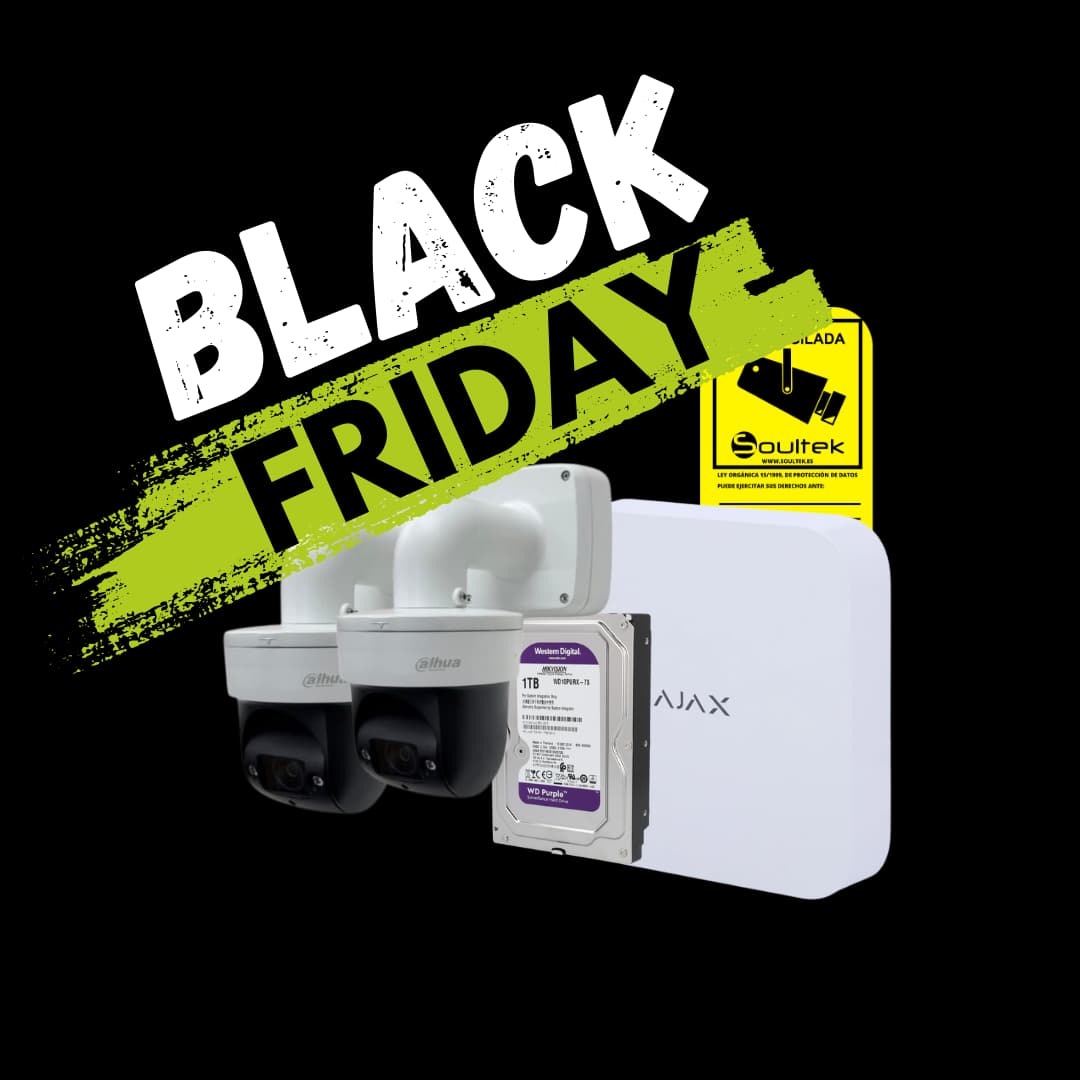 KIT BLACK FRIDAY 14: Kit de grabador AJAX y cámaras PTZ Dahua WiFi