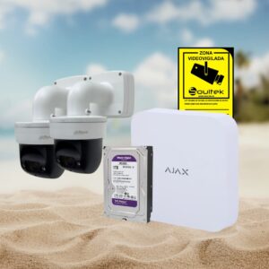 KIT SUMMER 14: Kit de grabador AJAX y cámaras PTZ Dahua WiFi