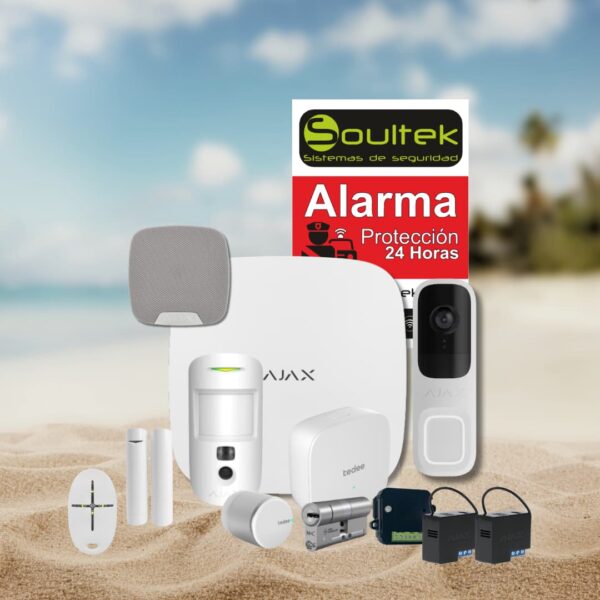 KIT SUMMER 3: Kit de seguridad inteligente con videoportero WiFi y cerrojo inteligente Tedee PRO