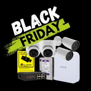 KIT BLACK FRIDAY 5: Kit de grabador AJAX y cámaras Ajax TurretCam y BulletCam de 5Mpx