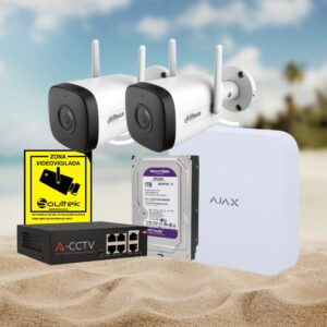 KIT SUMMER 9: Kit de grabador AJAX y cámaras Dahua IP WiFi