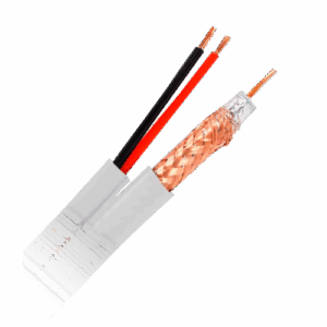 bobina coaxial y alimentación 100 metros