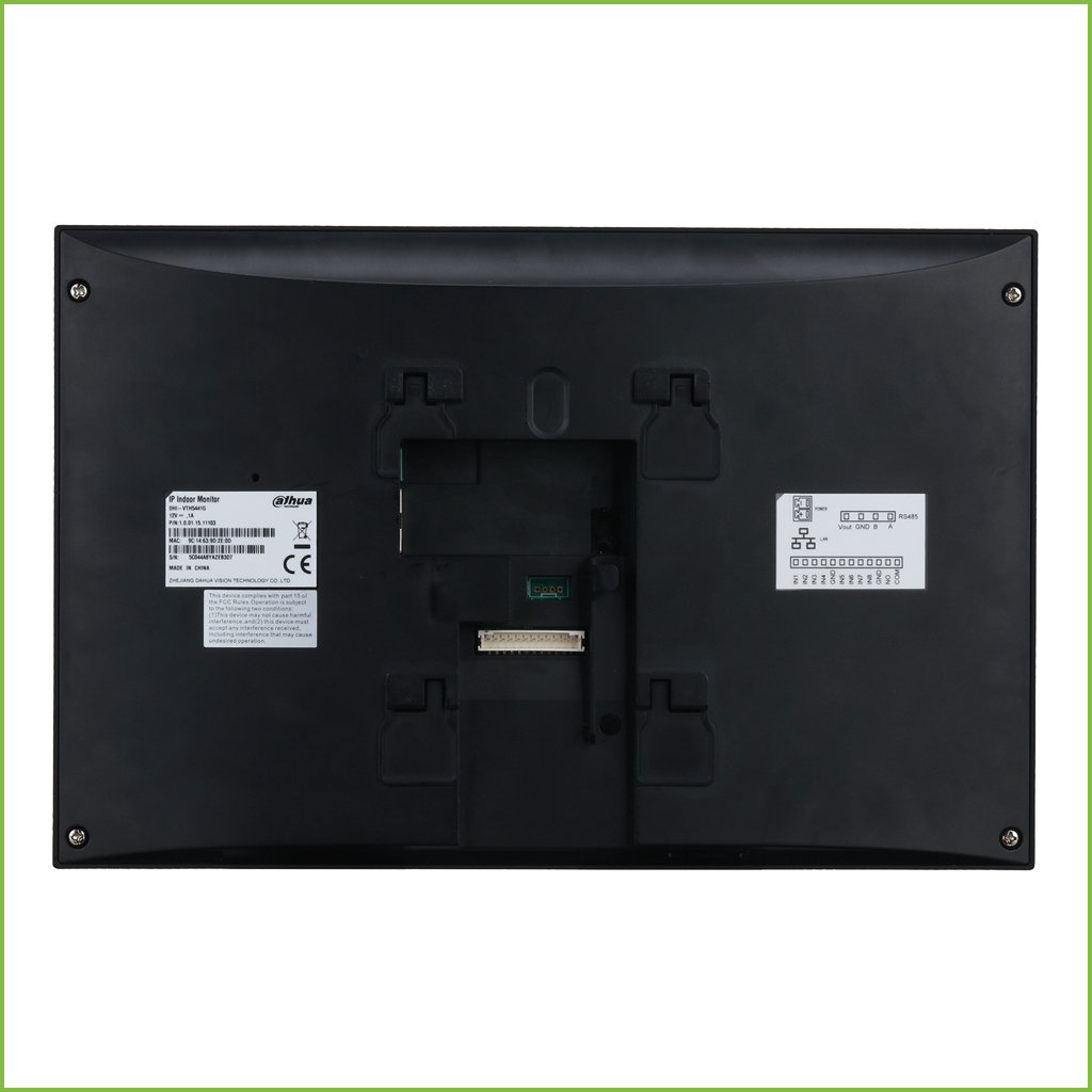 Monitor DAHUA Interior 10" de Superficie para Videoportero IP PoE SD 6E 1S Alarma. VTH5441G - Imagen 2