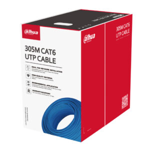 Cable UTP Cat6 Interior Dahua para instalaciones profesionales.PFM923I-6UN-C (Blue)