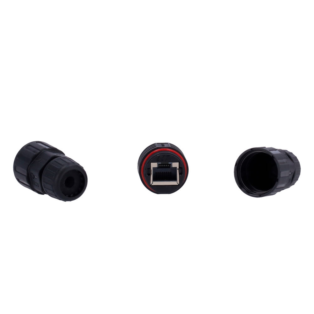 conector hembra-hembra RJ45 para exteriores