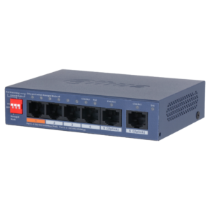 switch Gigabit PoE gestionable 4+2 puertos