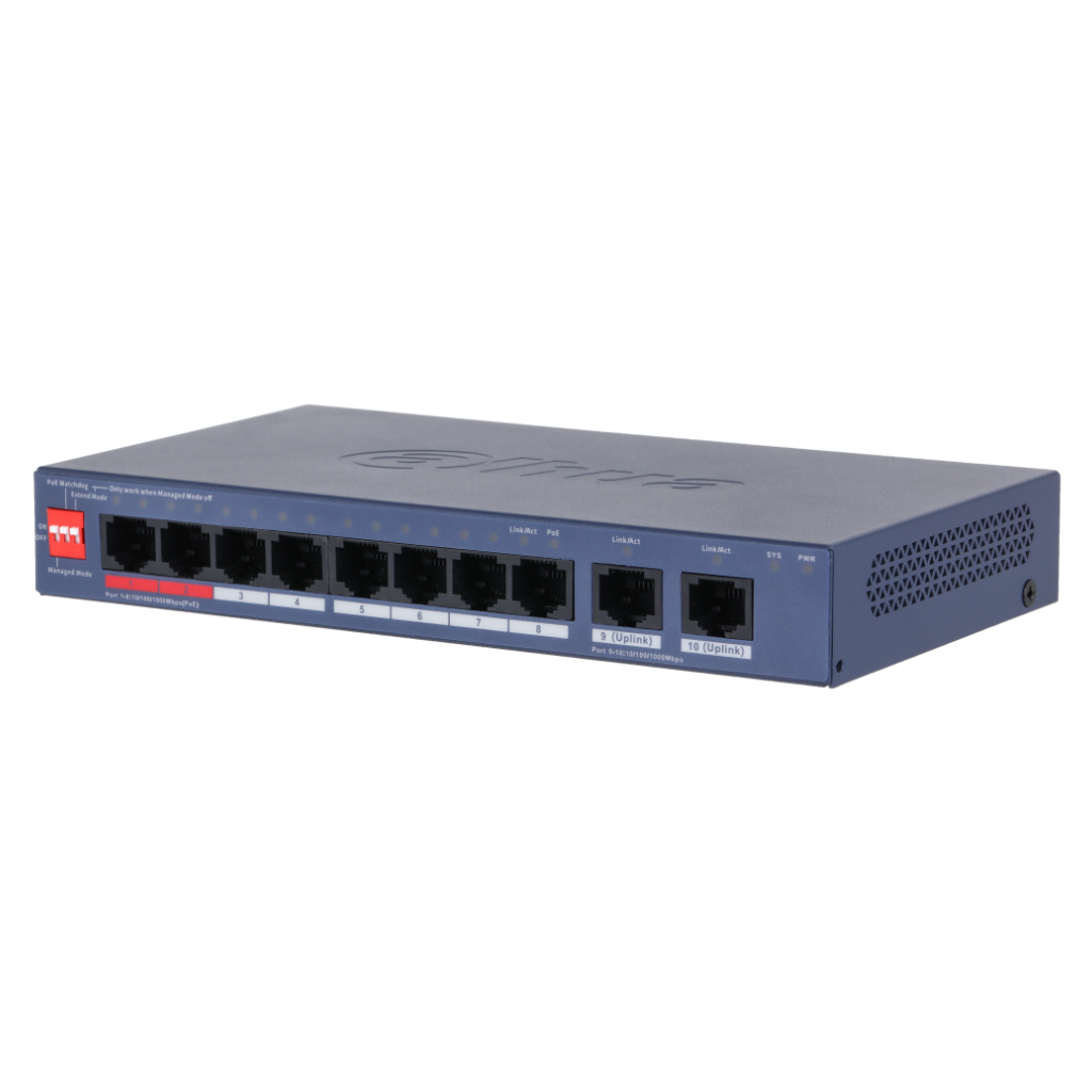 switch Gigabit gestionable 8 puertos PoE