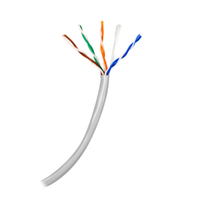 Bobina cable UTP interior 100 metros CAT5E. Color gris. UTP5E-100-INT